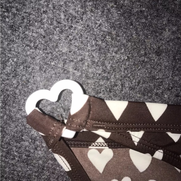 Y2k Jantzen ruby swimsuit heart bikini  with ring large Medium hearts Pin Up - Picture 2 of 7